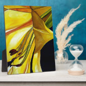 Gele gouden Splendor lily original art Fotoplaat (Zijkant)