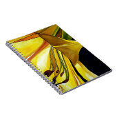 Gele gouden Splendor lily original art Notitieboek (Rechterzijde)