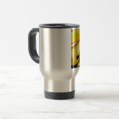 Gele gouden Splendor lily original art Reisbeker (Voorkant links)