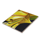 Gele gouden Splendor lily original art Tegeltje (Zijkant)