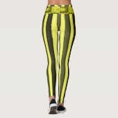 gele gouden ster gestreepte leggings vrouwen (Achterkant)