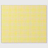 Gele gouden Stippen op witpapier Cadeaupapier (Vlak)