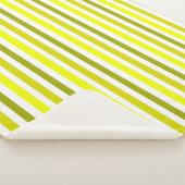 Gele Gouden Streep Sherpa Deken (3/4)