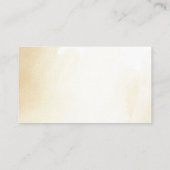 Gele gouden Waterverf bruiloft — Website Informatiekaartje (Achterkant)