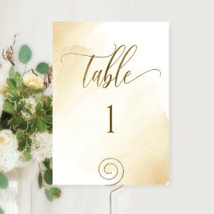 Gele gouden Waterverf, modern tabelnummer