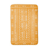 Gele goudmuddoek Bath Mat (Voorkant Verticaal)