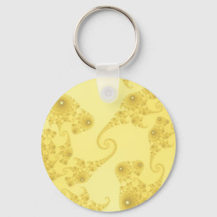 Gele goudseahorse Sleutelhanger
