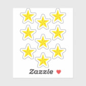 Gele Goudsterren voor School - Beloningsstickers Sticker (Vel)