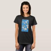Gele goudvinkbloem t-shirt (Voorkant volledig)