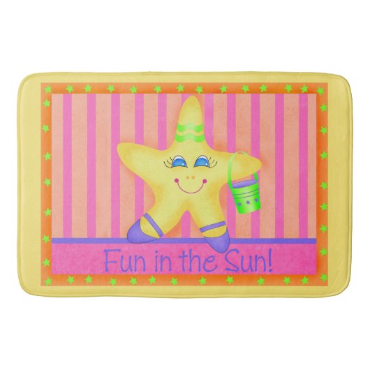 Gele goudvis in Sun Beach Custom Mat (Voorkant)