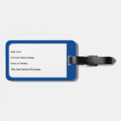 Gele Goudvis Personaliseer Bagagelabel (Achterkant horizontaal)