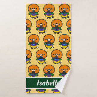 Gele Gouldische vink Badhanddoek