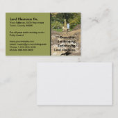 Gele graaf achter stenen visitekaartje (Voorkant / Achterkant)