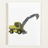 Gele Graafmachine Bouwmachines Planner (Voorkant)