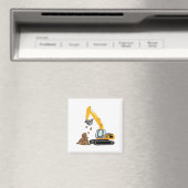 Gele graafmachine magneet (Insitu (Vaatwasser))