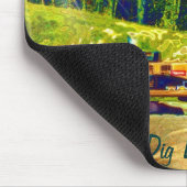 Gele graafmachine Power Shovel Art Mousepad Muismat (Hoek)