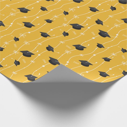 Gele gradatiekappen en lint cadeaupapier (Hoek)