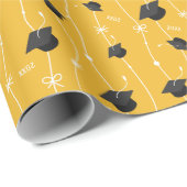 Gele gradatiekappen en lint cadeaupapier (Rol Hoek)