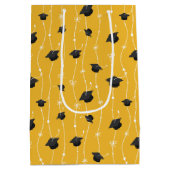 Gele gradatiekappen en lint medium cadeauzakje (Achterkant)