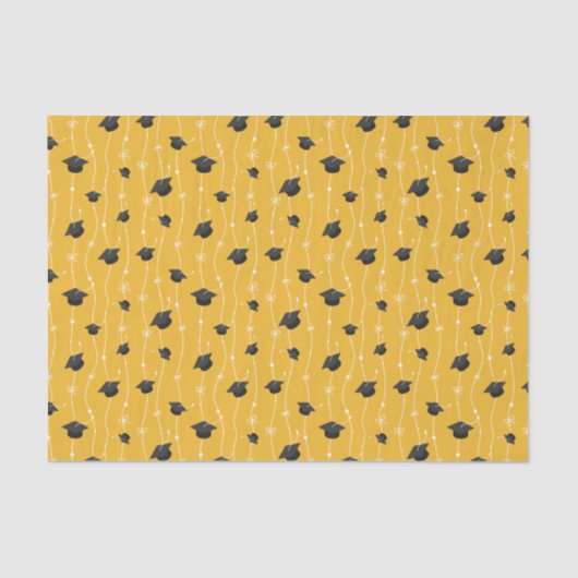 Gele gradatiekappen en lint tissuepapier (Voorkant)