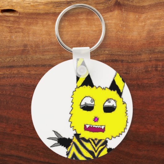 Gele Gremlin Sleutelhanger (Voorkant)