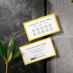 Gele grens Sociale Media Loyalty Punch