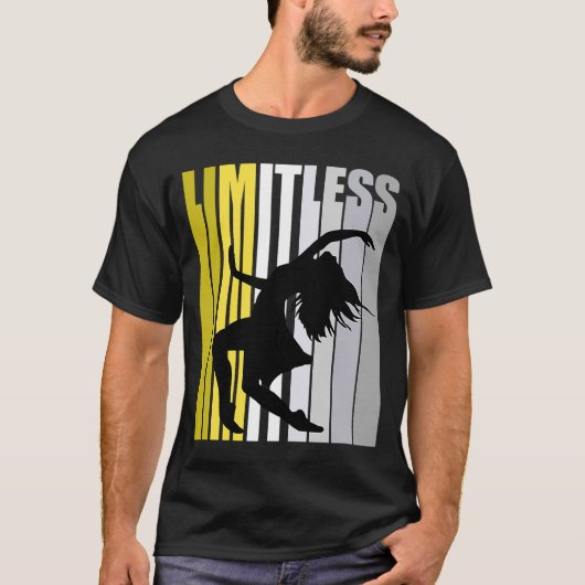 Gele grenzeloze dansdag Vrouw T-shirt (Voorkant)