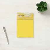 Gele Grijze Abstracte Gepersonaliseerde Post-it No Post-it® Notes (Kantoor)