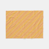 Gele grijze blokken Abstracte kunst Fleece Deken (Voorkant (Horizontaal))
