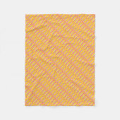 Gele grijze blokken Abstracte kunst Fleece Deken (Voorkant)