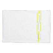 Gele grijze blokken Abstracte kunst Kussensloop (Achterkant)