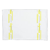 Gele grijze blokken Abstracte kunst Kussensloop (Voorkant)