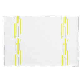 Gele grijze blokken Abstracte kunst Kussensloop