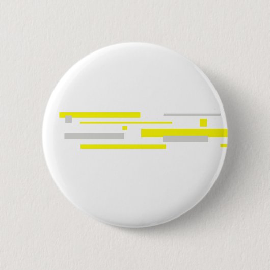 Gele grijze blokken Abstracte kunst Ronde Button 5,7 Cm (Voorkant)