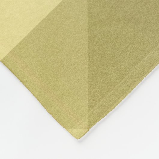 Gele grijze cel Ombre Geometrische patroonogram Fleece Deken (Hoek)