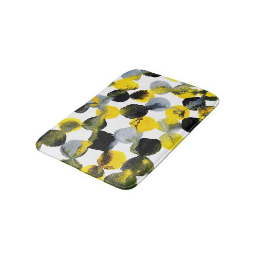 Gele, grijze en zwarte interacties badmat (Gekanteld)