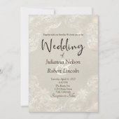 Gele grijze gelaagde uitnodiging (Voorkant)