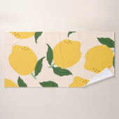 Gele grijze leemten, groene bladeren. Vers smaakst Badhanddoek (Badhanddoek)