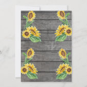 Gele Grijze Olifant Uitnodiging Aanpasbaar (Achterkant)