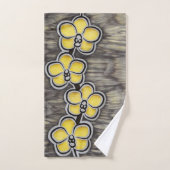 Gele grijze Orchid Bad Handdoek (Handdoek)