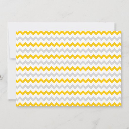 Gele grijze rondjes Lijst Chevron Kaart (Achterkant)