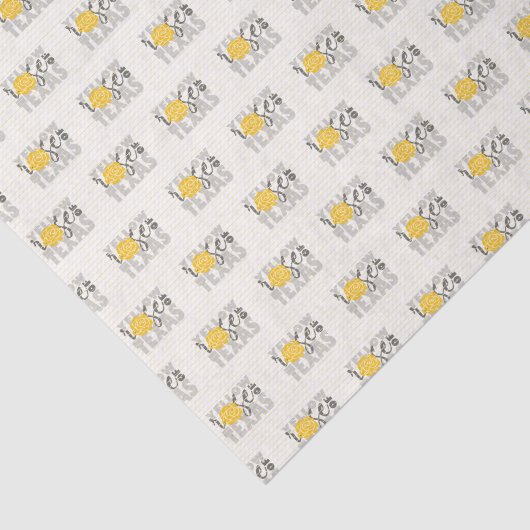 Gele grijze Rose uit Texas Tissuepapier (Detail)