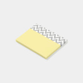 Gele grijze school kantoor post-it notities cadeau post-it® notes (Schuin)