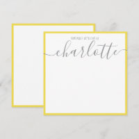 Gele grijze script naam docenten notities