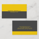 Gele grijze speciale unieke platte reiniging visitekaartje (Voorkant / Achterkant)