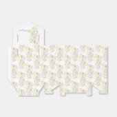 Gele grijze vogel bedankt voor je bruiloft. bedankdoosjes (Uitgevouwen)