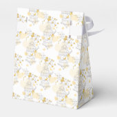 Gele grijze vogel genaamd bruiloft gunst tent box bedankdoosjes (Achterkant)