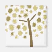 gele grillige boom magneet (Voorkant)