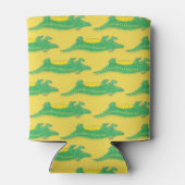 Gele groene alligator Crocodile Gator Croc Animal Blikjeskoeler (Achterkant)