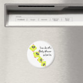 Gele groene Baby Bird Magneet (Insitu (Vaatwasser))